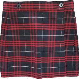 Plaid Skort, Navy/Red